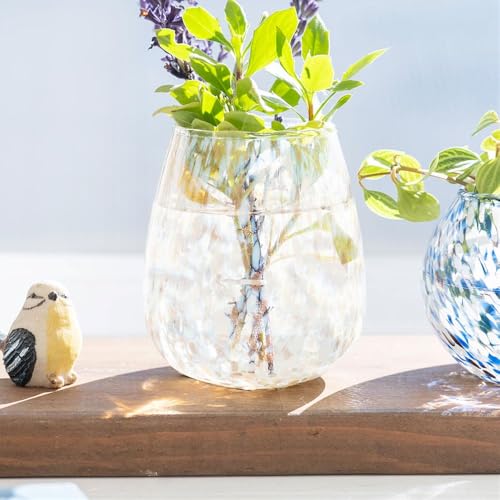 【200円クーポン】 トモコーポレーション マーブルグラス フラワーベース ゴールド一輪挿し 花瓶 花器 [2]