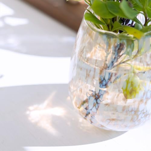 【200円クーポン】 トモコーポレーション マーブルグラス フラワーベース ゴールド一輪挿し 花瓶 花器 [3]