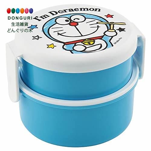 【200円クーポン】 SKATER スケーター 丸型 ランチボックス 500ml 弁当箱 フォーク付 ドラえもん I'm ドラえもん ひみつ道具 ONWR1 ＜スケーター 母の日 プレゼント 入園祝い 入学祝い 入学特集 入園準備 入学準備 子供 男の子 女の子 かわいい おしゃれ＞