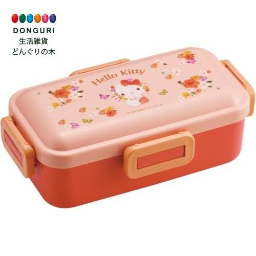【200円クーポン】 SKATER スケーター 弁当箱 ランチボックス 530ml 日本製 サンリオ ハローキティ パステルビビットな水彩花柄 女の子 PFLB6-A ＜スケーター プレゼント 入学準備 入園グッズ 保育園 幼稚園 小学校 小学生 子供 女の子 女子 キャラクター かわいい お返し＞