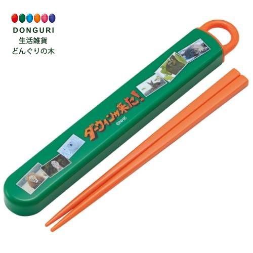 【200円クーポン】 SKATER スケーター 箸 箸箱 セット 子供用 お弁当 16.5cm 日本製 食洗機対応 スライド式 ダーウィンが来た！ ABS2AM-A ＜スケーター プレゼント 保育園 幼稚園 小学校 小学生 子供 お返し＞