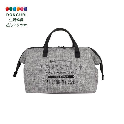 【200円クーポン】 SKATER スケーター 麻風 保冷 がま口 ランチバッグ 大型弁当箱対応ファインスタイル ブラック 幅26×奥行13×高さ19cm KG...