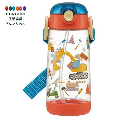 【200円クーポン】 SKATER スケーター 水筒 はたらくクルマ 480ml クリアボトル ストロー付き 子供用 PDSH5-A ＜スケーター 父の日 プレゼント 入学祝い 入園特集 入学特集 入園準備 入学準備 保育園 幼稚園 小学校 子供 女の子 小学生 かわいい おしゃれ お返し＞