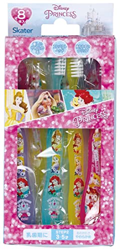 【200円クーポン】 SKATER スケーター 歯ブラシ 園児用 3-5才 普通 8本入 14cm ディズニー プリンセス TB5SE-A ＜スケーター プレゼント 入園 入園祝い 入学祝い 入園特集 入園準備 入園グッズ 保育園 幼稚園 子供 女の子 かわいい おしゃれ お返し＞