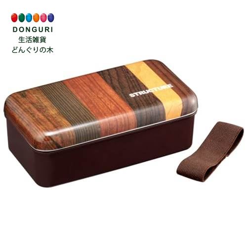【200円クーポン】 SKATER スケーター おかずのっけ 弁当箱 870ml ストラクチャー 木目 ブラウン SLLB9M-A <スケーター プレゼント 入...