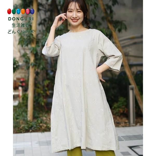 【200円クーポン】 トモコーポレーション PORINA ブルジョン刺繍ワンピース グレー FREE <トモコーポレーション プレゼント 入園祝い 入学祝い か...