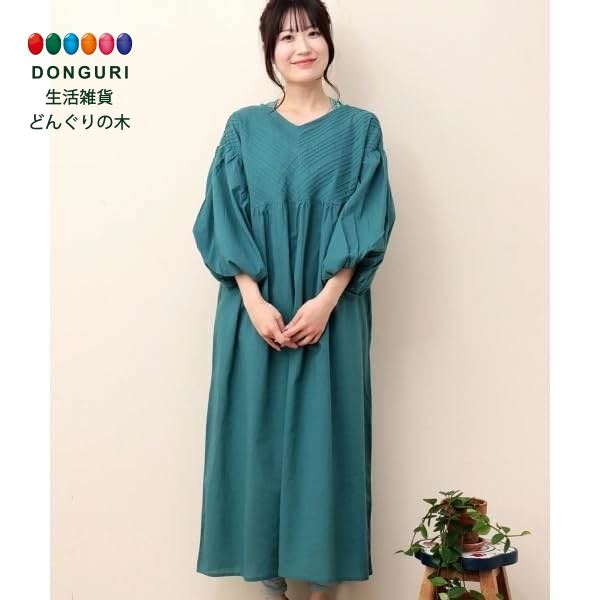 【200円クーポン】 トモコーポレーション PORINA コットンピンタックワンピース ターコイズ FREE <トモコーポレーション プレゼント 入園祝い 入学...