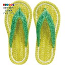 【200円クーポン】 現代百貨 Gendai Hyakka ルームシューズ コットンサンダル レモン レディース 約23-25cm YELLOW A555 × 3個 <プレゼント 入園祝い 入学祝い かわいい おしゃれ お返し>