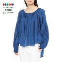 【200円クーポン】 トモコーポレーション ブラウス プルオーバー 草木染 インディゴ レディース INDIGO F <トモコーポレーション プレゼント 入園祝い 入学祝い かわいい おしゃれ お返し>