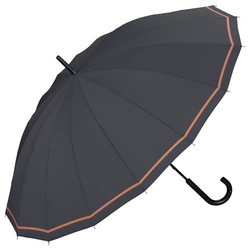 【200円クーポン】 Wpc. ワールドパーティー 2024 雨傘 長傘 UNISEX 16K チャコールシングルライン 晴雨兼用 親骨60cm 手開き 480g 16本骨 はっ水 UX02-363-001 <ワールドパーティー 母の日 ラッピング不可 プレゼント 入園祝い 入学祝い 雨具 かわいい おしゃれ お返し>