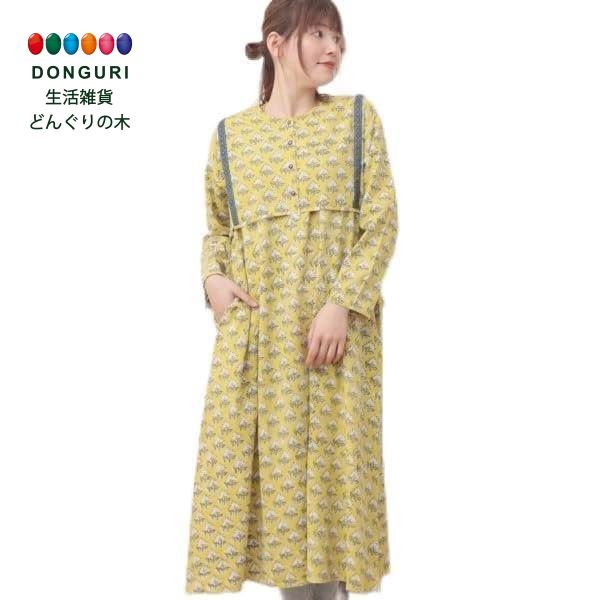 【200円クーポン】 トモコーポレーション Shanti Shanti ブロックプリントワンピース WEB限定 イエロー FREE <トモコーポレーション プレ...