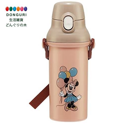 【200円クーポン】 SKATER スケーター 子供用 プラスチック 水筒 480ml 抗菌 ディズニー ミニーマウス レトロ 日本製 PSB5SANAG-A ＜スケーター 母の日 プレゼント 入学特集 入園準備 入学準備 保育園 幼稚園 小学校 子供 男の子 女の子 小学生 かわいい おしゃれ お返し＞のサムネイル