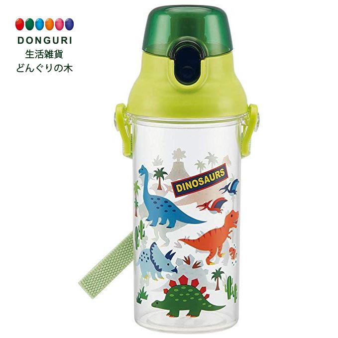  SKATER スケーター クール 子供用 水筒 クリアボトル ディノサウルス 480ml PSB5TR ＜スケーター 母の日 プレゼント 入園グッズ 運動会 幼稚園 小学校 子供 男の子 小学生 かわいい おしゃれ お返し キッズ キャラクター グッズ ショルダー 軽量 男子＞