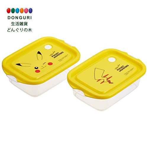 【200円クーポン】 SKATER スケーター シール容器 500ml 2個セット ポケットモンスター ピカチュウ フェイス 23 抗菌 保存容器 おかず容器 ...