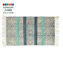 【200円クーポン】 トモコーポレーション 刺繍マット ガルファブリック 48×83cm フリンジ付き ラグ 玄関マット 室内 屋内 リビング インテリア アクセントさめ ブルーライン <トモコーポレーション プレゼント 入園祝い 入学祝い かわいい おしゃれ お返し>