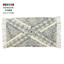 【200円クーポン】 トモコーポレーション 刺繍マット ガルファブリック 48×83cm フリンジ付き ラグ 玄関マット 室内 屋内 リビング インテリア アクセントさめ クロス <トモコーポレーション プレゼント 入園祝い 入学祝い かわいい おしゃれ お返し>