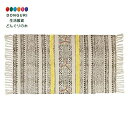 【200円クーポン】 トモコーポレーション 刺繍マット ガルファブリック 48×83cm フリンジ付き ラグ 玄関マット 室内 屋内 リビング インテリア アクセントさめ イエローライン <トモコーポレーション プレゼント 入園祝い 入学祝い かわいい おしゃれ お返し>