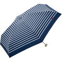 【200円クーポン】 Wpc. ワールドパーティー 2024 雨傘 折りたたみ傘 ハート刺繍ボーダー ミニ ネイビー 晴雨兼用 親骨50cm 手開き 220g 刺繍 3020-126-002 <ワールドパーティー ラッピング不可 プレゼント 入園祝い 入学祝い 雨具 かわいい おしゃれ お返し>