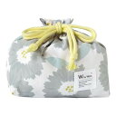 【200円クーポン】 Wpc. ワールドパーティー 2024 Patterns 巾着 ペールブロッサムグレー はっ水 お弁当 グッズ はっ水 簡易保冷生地 保冷...