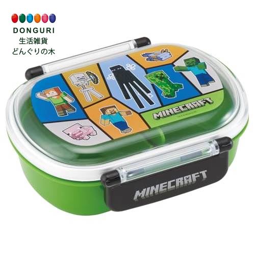 【200円クーポン】 SKATER スケーター 子供用 お弁当箱 1段 360ml 中子付き おかず容器 抗菌加工 日本製 マインクラフト 25 Minecra...