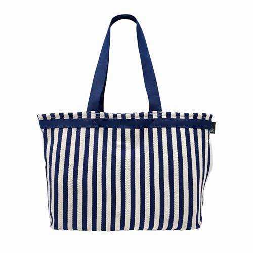 【200円クーポン】 ROOTOTE ルートート 1148 大きめトートバッグ LT グランデ ストライプ-A 01 ネイビー <ルートート 母の日 レディース プレゼント かわいい おしゃれ お返し 大容量>