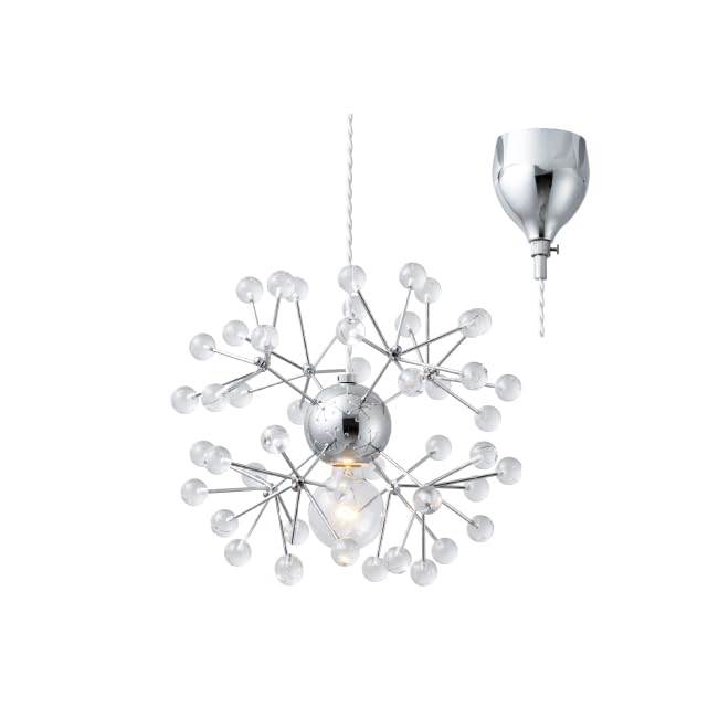 【200円クーポン】 INTERFORM インターフォルム ペンダントライト LT-4515CH Kipina キピナ クローム LED電球付 ＜プレゼント 入園祝い 入学祝い 新生活応援 アンティーク 照明 天井照明 かわいい おしゃれ お返し＞