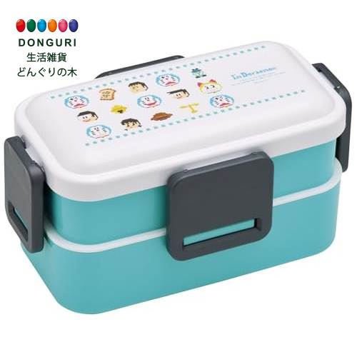 【200円クーポン】 SKATER スケーター 弁当箱 2段 600ml 女性用 抗菌 ふんわり盛れる ドーム型フタ 日本製 ドラえもん ドット PFLW4AG...
