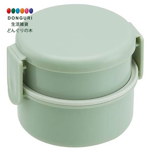 【200円クーポン】 SKATER スケーター バイオマス フォーク付 丸型 ランチボックス 弁当箱 2段 500ml 電子レンジ対応 日本製 セピアグリーン ...