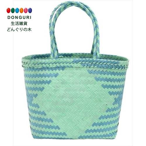 【200円クーポン】 トモコーポレーション かごバッグ パサールバッグ ミックスL レディース グリーンブルー ＜トモコーポレーション プレゼント 入園祝い 入学祝い かわいい おしゃれ お返し＞