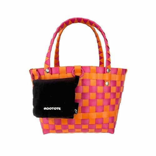 【200円クーポン】 ROOTOTE ルートート ミニ トートバッグ カラフルテープ SC ベビールー バスケット 1077 1078 107703 オレンジ ＜ルートート レディース プレゼント かわいい おしゃれ お返し デイリーバッグ トートバッグ バッグ 2way＞
