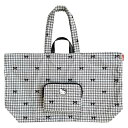 【200円クーポン】 ROOTOTE ルートート たためる 大きな ファスナー トートバッグ はっ水加工 IP Maxi パッカブル ハローキティ A 8396 レディース 01 houndstooth 千鳥格子 <ルートート 父の日 レディース プレゼント 子供 かわいい おしゃれ お返し>(4)
