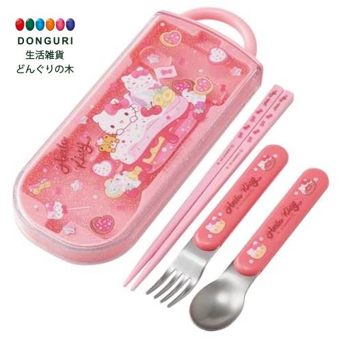 【200円クーポン】 SKATER スケーター 弁当用箸 子供用 トリオセット 箸 スプーン フォーク 16.5cm サ..