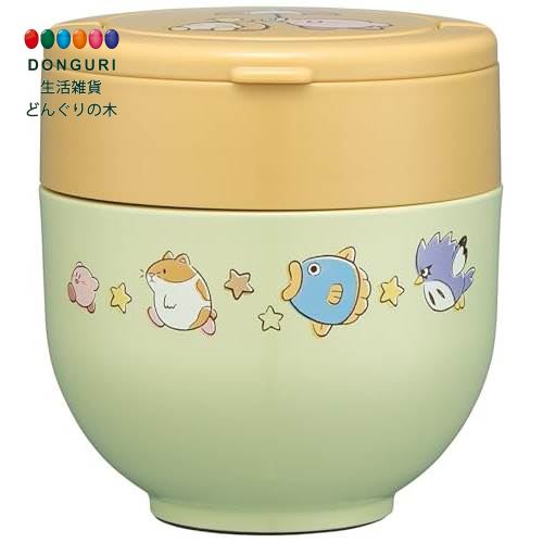 【200円クーポン】 SKATER スケーター 保温 保冷 丼ぶり ランチジャー 540ml 折りたたみハンドル付 抗菌 星のカービィ フレンズ LDNO6AG...