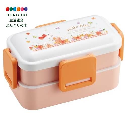 【200円クーポン】 SKATER スケーター 弁当箱 ランチボックス 2段 600ml 日本製 サンリオ ハローキティ パステルビビットな水彩花柄 女の子 P...