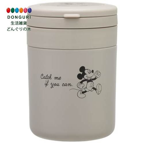 【200円クーポン】 SKATER スケーター 保温 保冷 スープジャー 300ml 折りたたみハンドル付 ディズニー ミッキーマウス シンプルロゴ LJFO3...