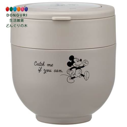 【200円クーポン】 SKATER スケーター 保温弁当箱 丼ぶり型 540ml 女性用 2段 ランチジャー 折りたたみハンドル付 ディズニー ミッキーマウス ...