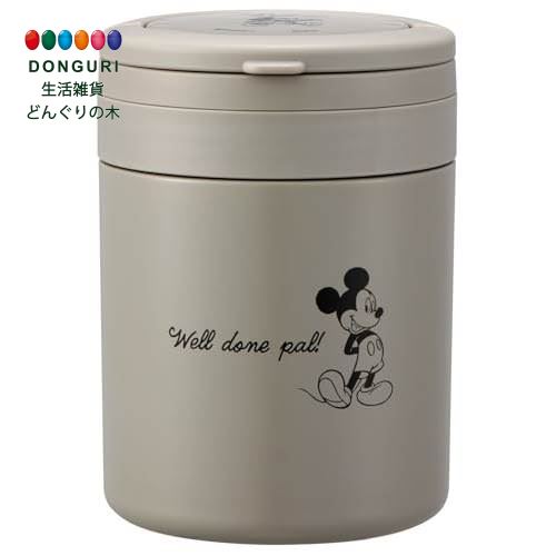 【200円クーポン】 SKATER スケーター 保温 保冷 スープジャー 大容量 500ml 折りたたみハンドル付 ディズニー ミッキーマウス シンプルロゴ L...