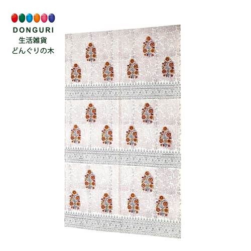 【200円クーポン】 トモコーポレーション のれん コーデュロイ ブロックプリント ナチュラルフラワー 約85×150cm 11725-870-360 ＜トモコーポレーション プレゼント 入園祝い 入学祝い かわいい おしゃれ お返し＞