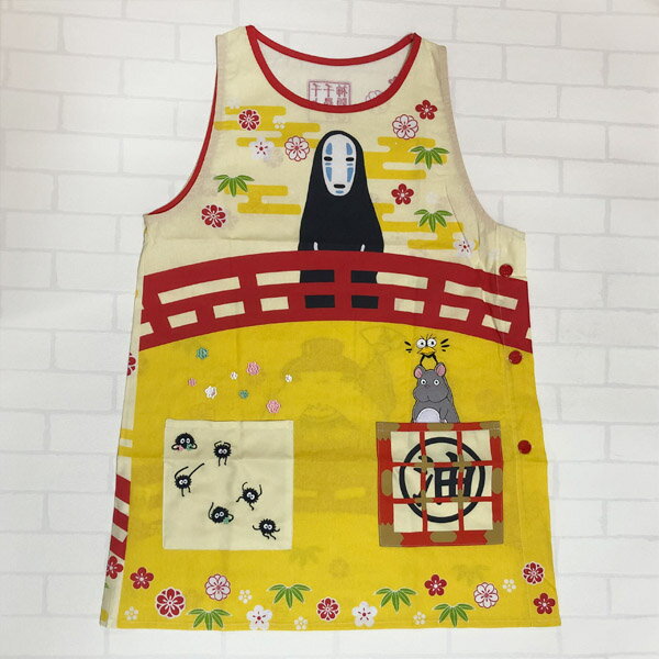 ジブリ グッズ 千と千尋の神隠し かっぽう着 橋の上から キャラクターエプロン