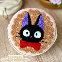 ジブリ グッズ 魔女の宅急便 円型ポーチ ジジとクッキー(2025) スタジオジブリ ギフト じじ jiji キャラクター ぽーち ケース 小物入れ かわいい おしゃれ