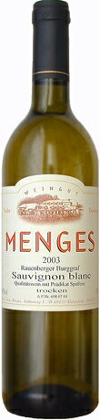 メンゲス ソーヴィニョン・ブラン シュペートレーゼ トロッケン [2003] (エドウィン・メンゲス)　Menges Sauvignon blanc Spaetlese trocken [2003] (Edwin Menges)　/ドイツ/白/