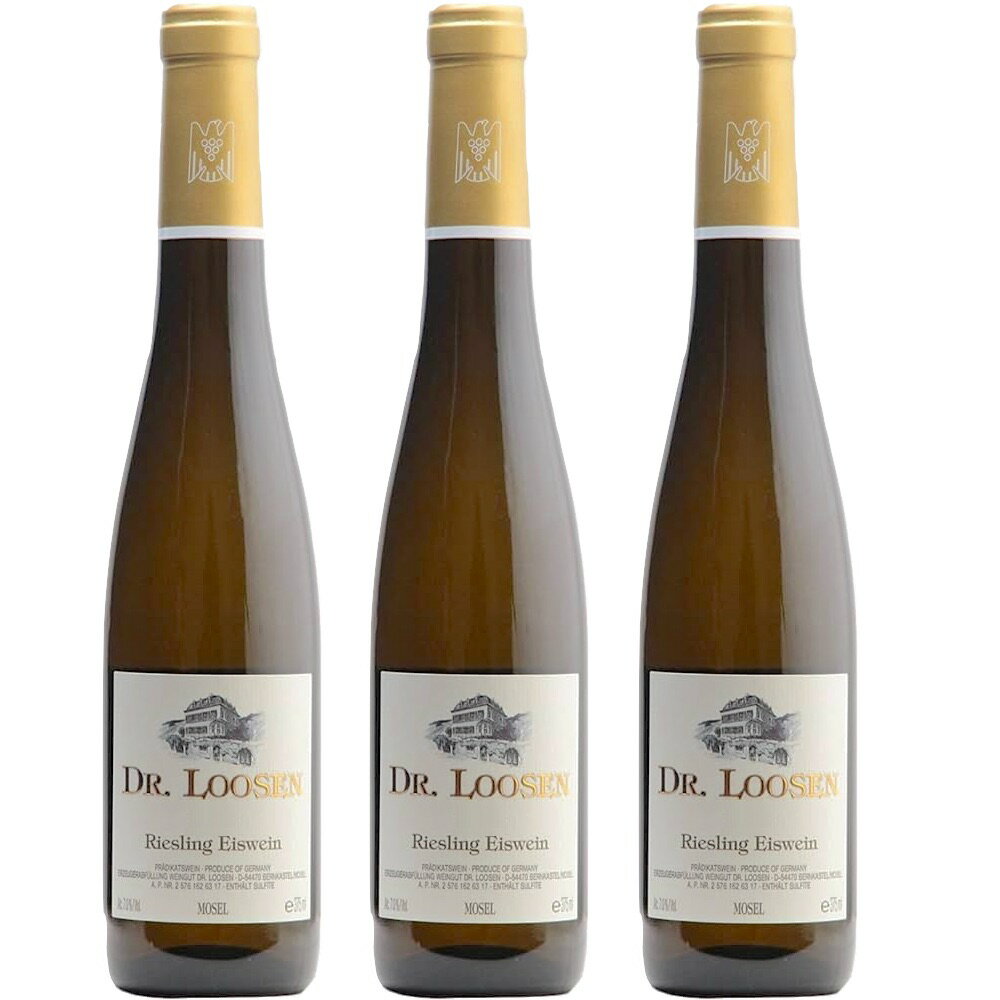 [3本セット] ドクター ローゼン リースリング アイスヴァイン [2016] 375ml (ドクター・ローゼン)　Dr.Loosen Riesling Eiswein (Dr.Loosen)　ドイツ 白 アイスワイン 極甘口 375ml