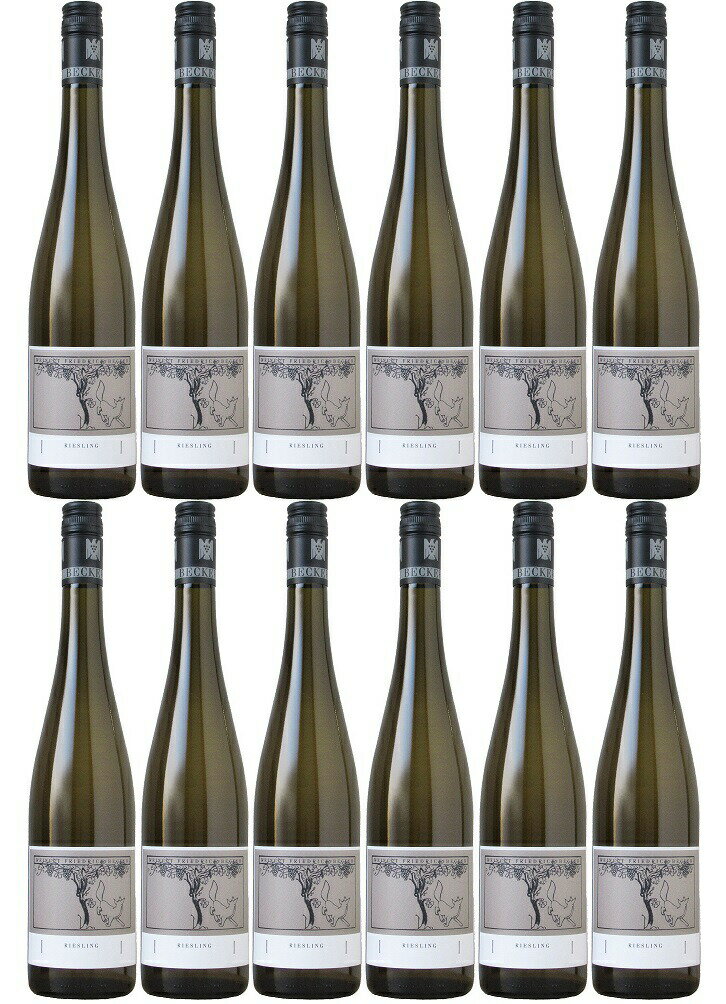 [12本セット] ベッカー グーツ リースリング Qba (フリードリッヒ・ベッカー)　Becker Guts Riesling QbA trocken (Friedrich Becker)　ドイツ ファルツ 白 750ml