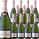 [12本セット] ヴーヴ・デュ・ヴェルネ・ロゼ (クリテール・ブリュット・ド・ブリュット)　Veuve du Vernay Rose (Kriter Brut de Brut)　フランス ヴァン ムスー ロゼ 辛口 泡 750ml