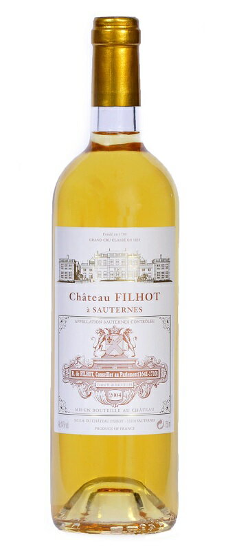 シャトー・フィロー [1982] AOCソーテルヌ グラン・クリュ・クラッセ 格付第2級 Chateau FILHOT [1982] AOC Sauternes Grand cru Classe /極甘口/白/貴腐ワイン/