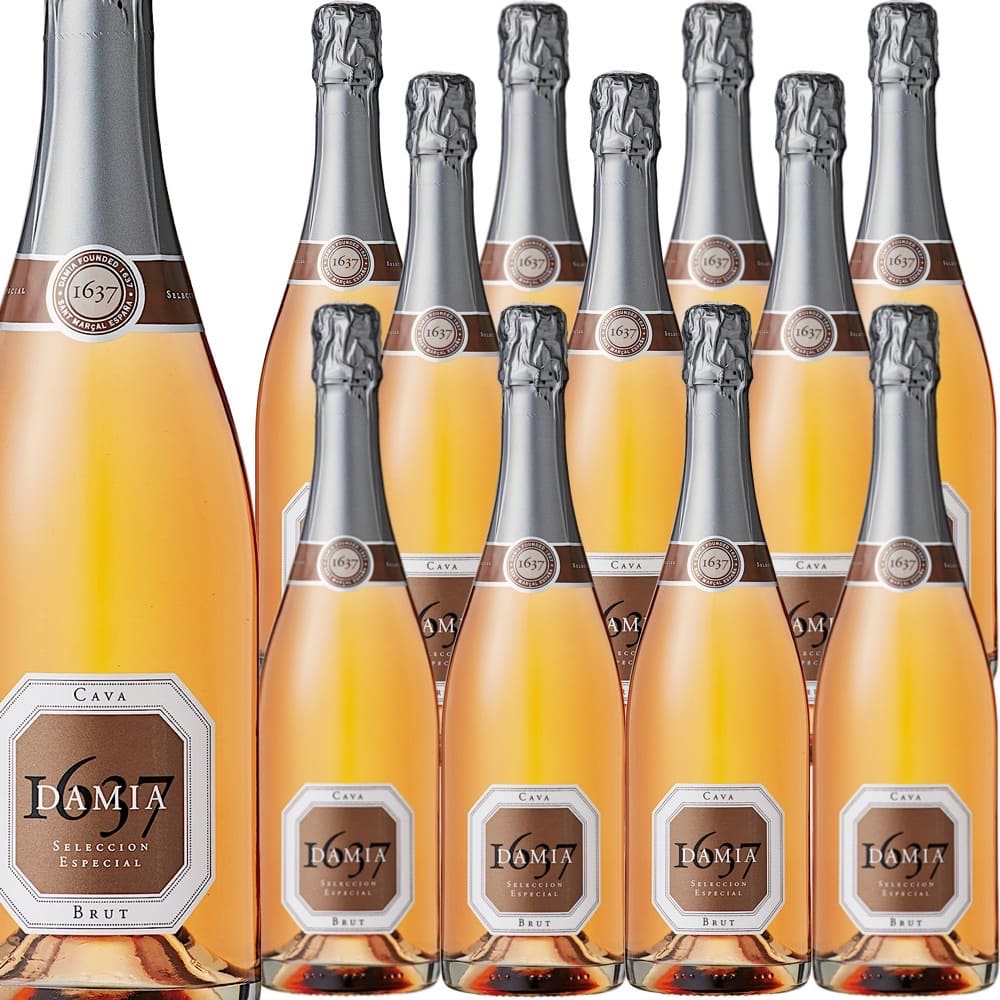 [12本セット] ダミア・カバ・ブルット ロゼ (アルティーガ・フステル)　Damia Cava Brut Rose (Artiga Fustel)　スペイン カタルーニャ カバDO ロゼ 辛口 スパークリング カヴァ 泡 750ml