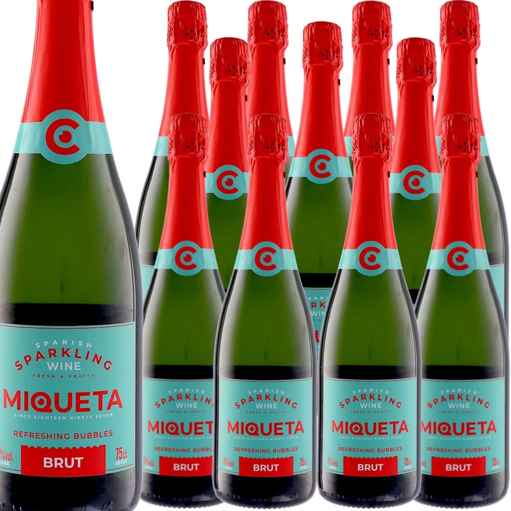 [12本セット] ミケタ・ブルット (トレ・オリア)　Miqueta Brut (Torre Oria)　スペイン バレンシア スパークリング 泡 白 辛口 750ml