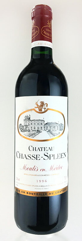 シャトー・シャス・スプリーン [1996] AOCムーリス (クリュ・ブルジョワ・エクセプショナル)　Chateau Chasse Spleen [1996] AOC Moulis (Cru Bourgeois Exceptional)　/赤/