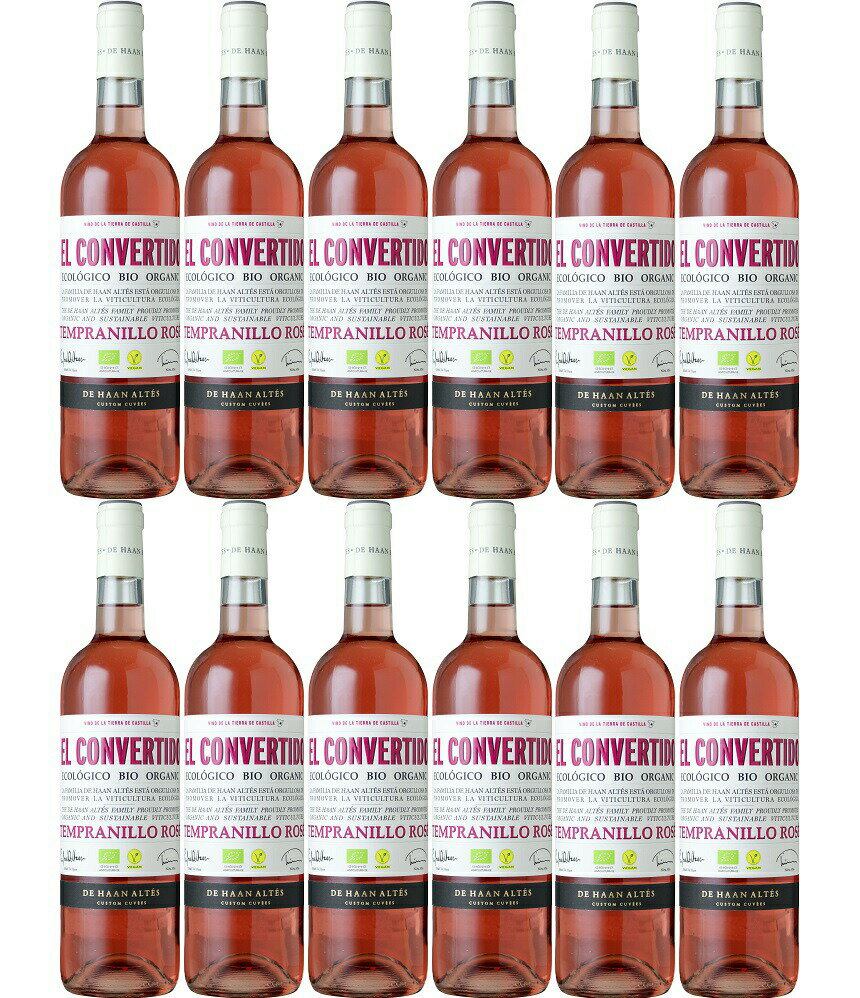 [12本セット] エル・コンベルティード・ロゼ (デ・ハーン・アルテス)　El Convertido Tempranillo Rose (De Haan Altes, S.L.)　スペイン カスティーリャ ラ マンチャ ビノ デ ラ ティエラ デ カスティーリャ ロゼ 750ml×12本