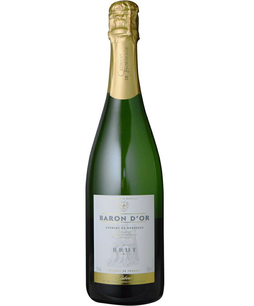 バロン・ドール・クレマン・ド・ボルドー・ブリュット (カーヴ ルイ ヴァロン)　BARON D'OR Blanc Cremant de Bordeaux Brut (Cave Louis Vallon)　AOC Cremant de Bordeaux　フランス AOCクレマン ド ボルドー 白 750ml